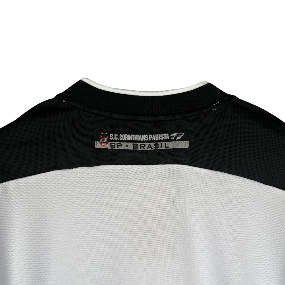 Camisa Corinthians Retrô 2000 - Branca e Preta