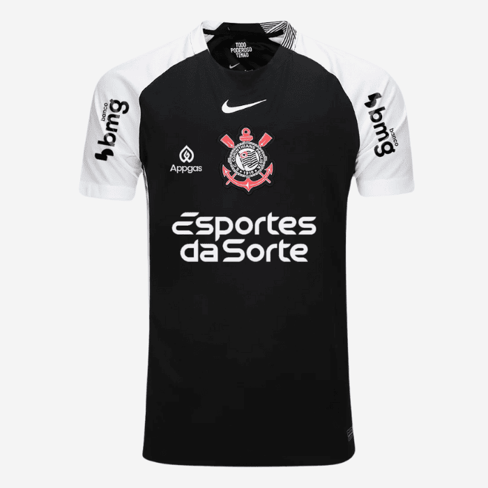 Camisa Corinthians 2025/26 II Torcedor Com Patrocínios
