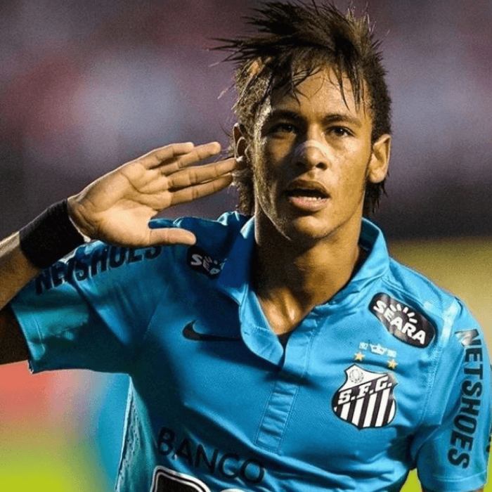 Camisa Santos Retrô 2012/13 Neymar #11 Torcedor Masculina - Azul