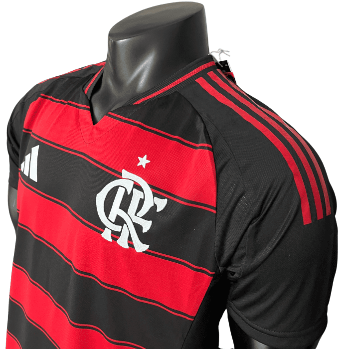 Camisa Flamengo Versão Jogador I 2025/26 Masculina - Vermelho e Preto
