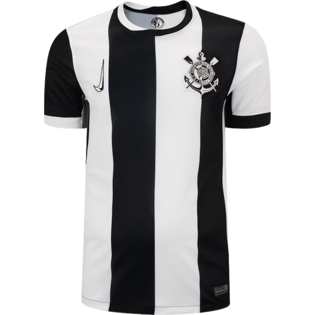 Camisa Corinthians III 2024/25 "Memphis 10" - Branca e Preta