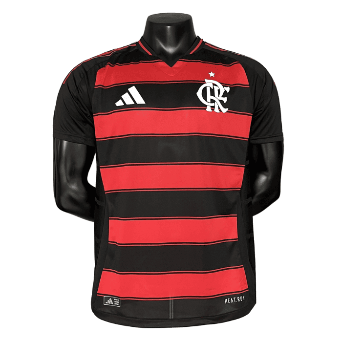 Camisa Flamengo Versão Jogador I 2025/26 Masculina - Vermelho e Preto