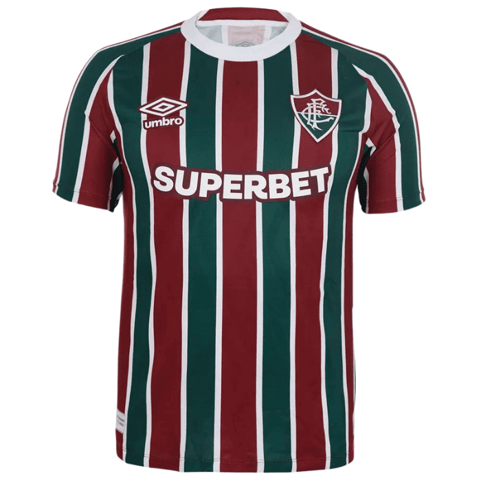 Camisa Fluminense I 2025/26 - Vinho e Verde