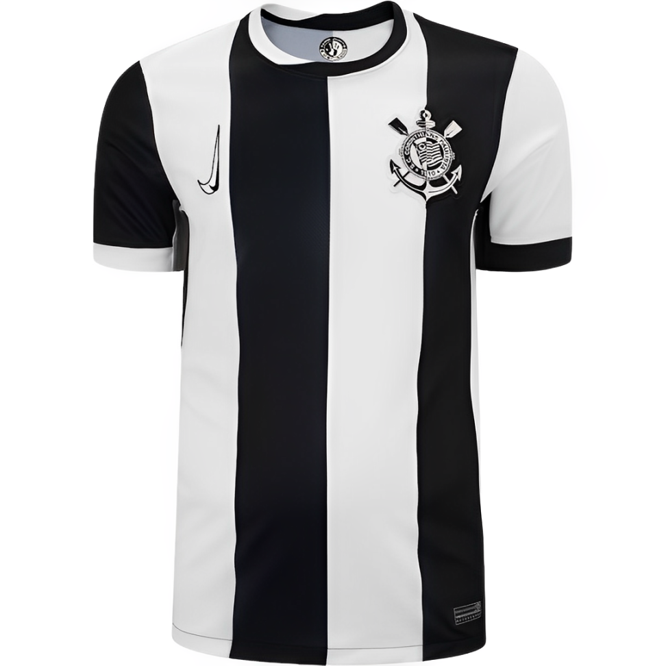 Camisa Corinthians III 2024/25 Masculina - Branca e Preta