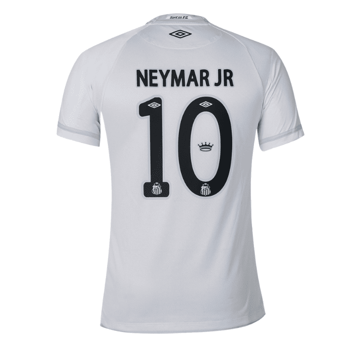 Camisa Santos I 2025/26 Neymar #10 Masculina - Branco