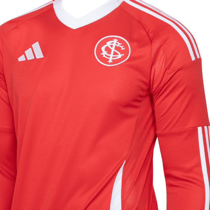 Camisa Internacional Manga Longa I 2025/26 Masculina Adidas - Vermelha