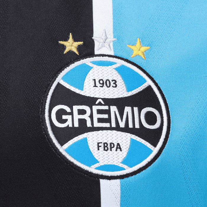 Camisa Grêmio Feminina I 2025/26- Azul e Preta