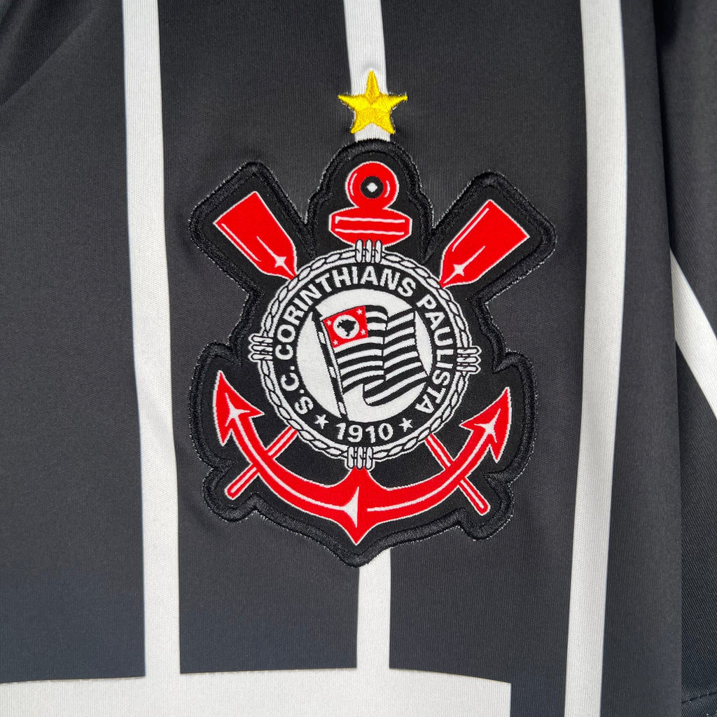 Camisa Corinthians Retrô 1997 - Branca e Preta