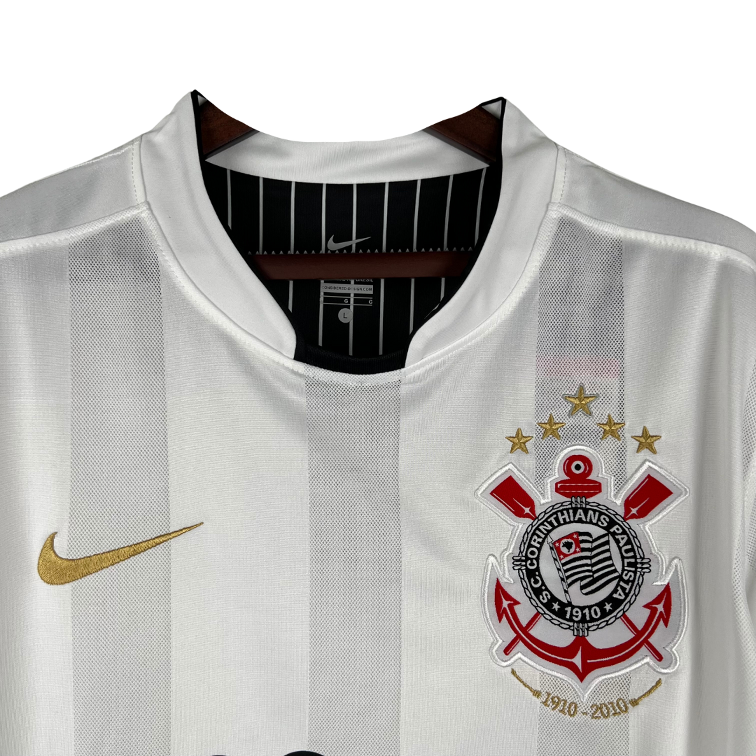 Camisa Corinthians Retrô I 2010 Masculina - Branca