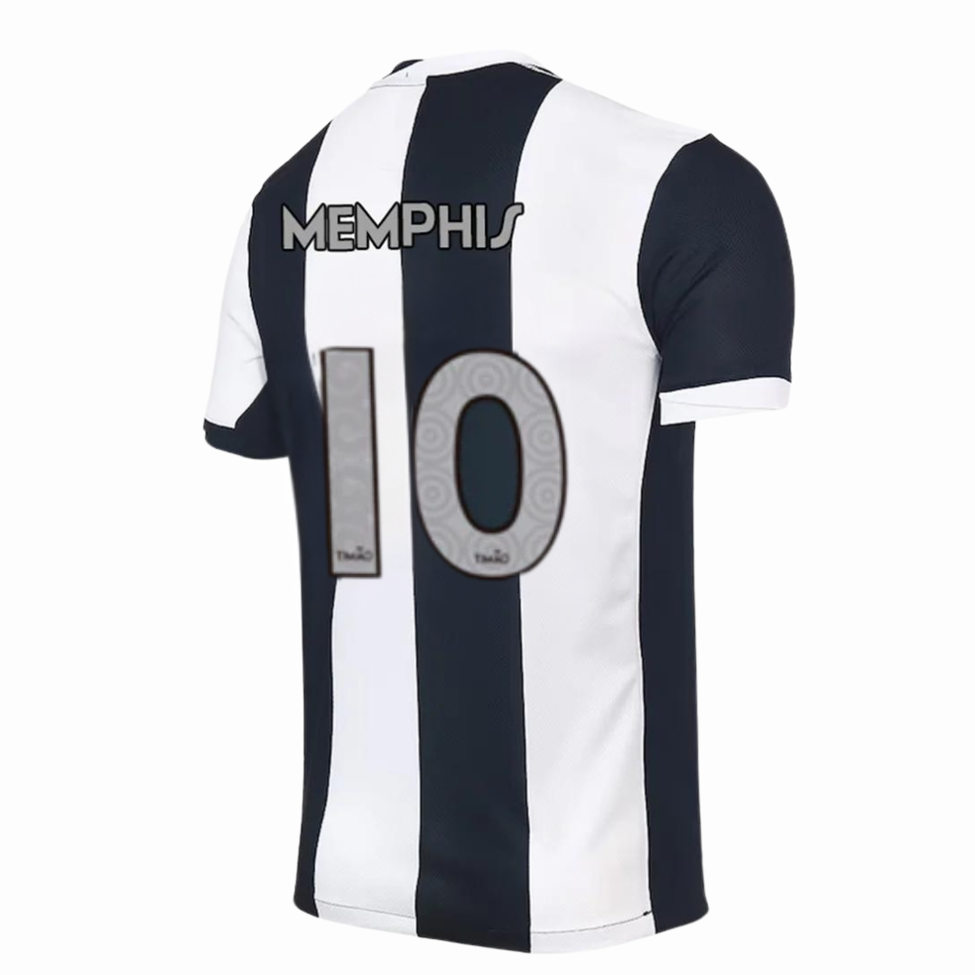 Camisa Corinthians III 2024/25 "Memphis 10" - Branca e Preta
