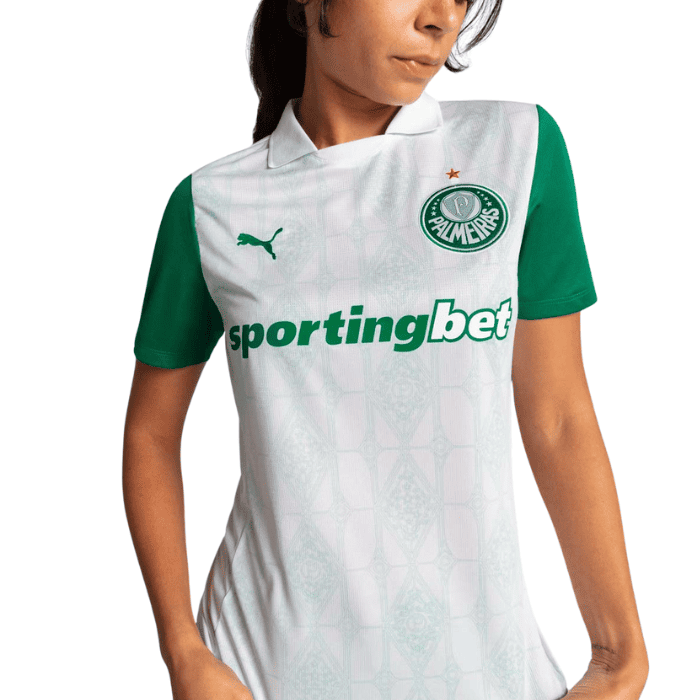 Camisa Palmeiras Feminina Away 2025/26 - Branca
