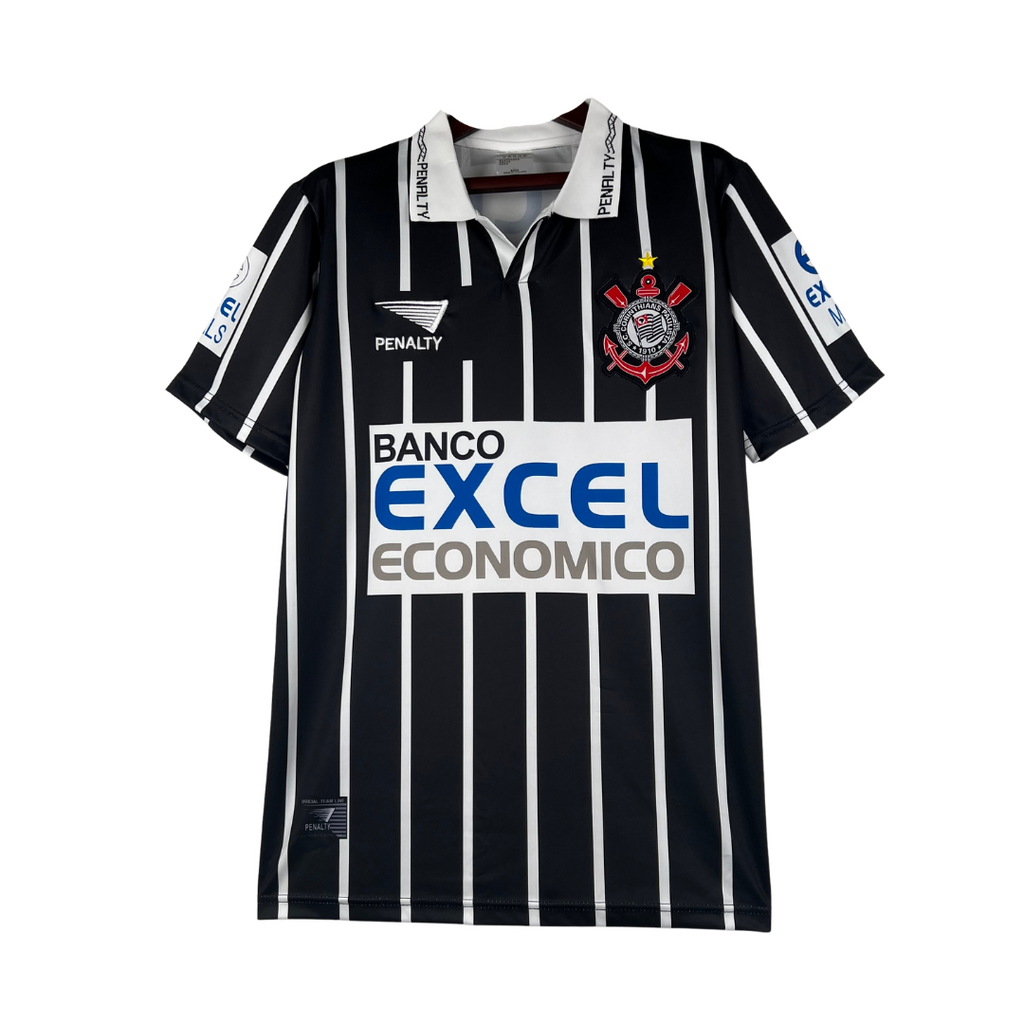 Camisa Corinthians Retrô 1997 - Branca e Preta