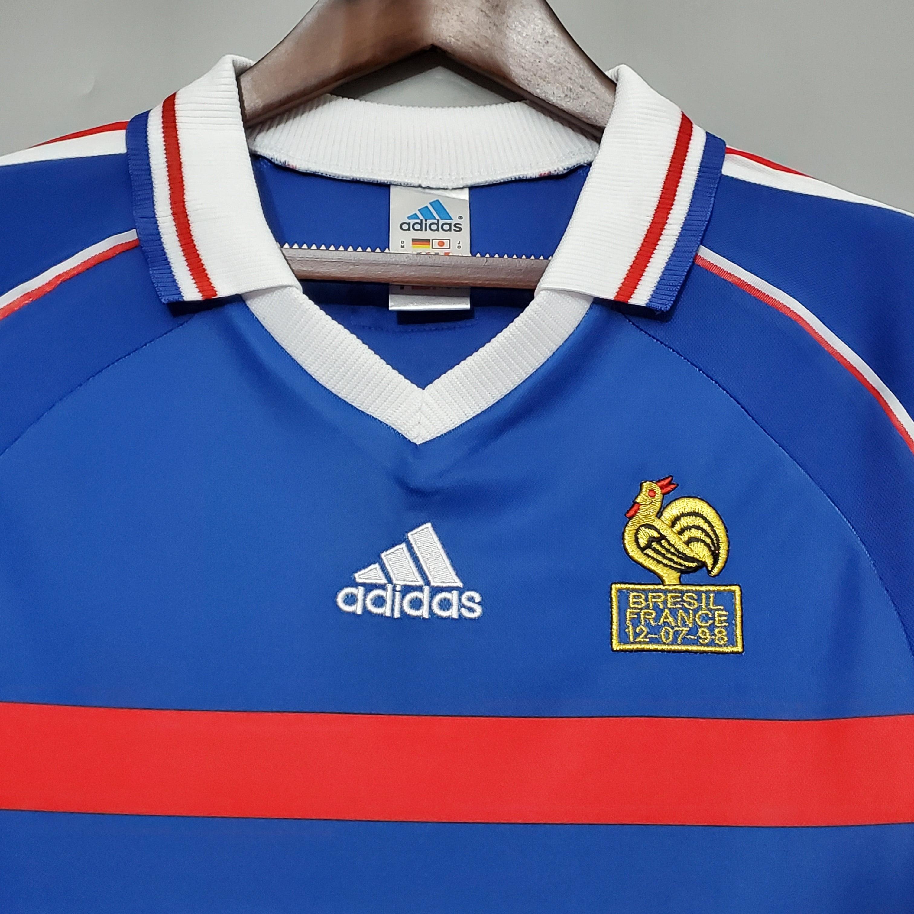 Camisa Retrô Seleção França 1998 Home