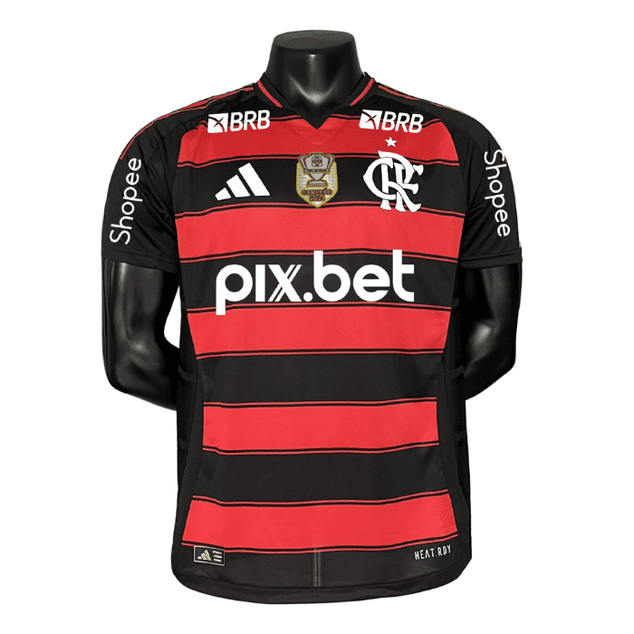 Camisa Flamengo Versão Jogador I 2025/26 Masculina - Vermelho e Preto