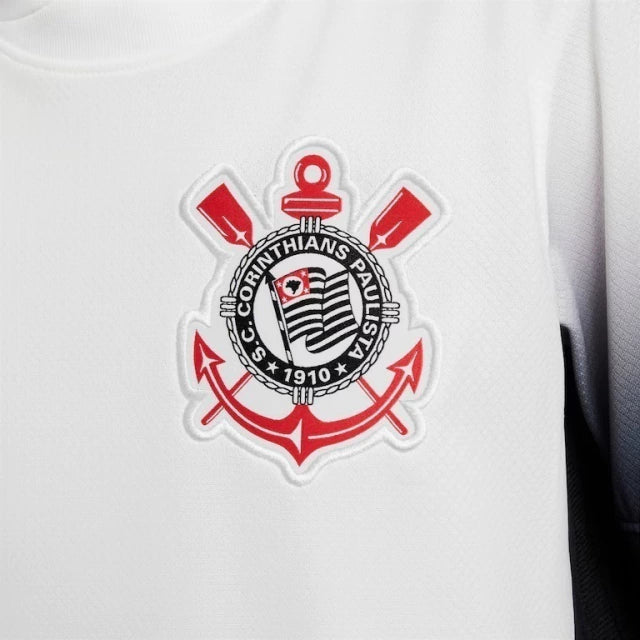 Conjunto Infantil Corinthians I 2024/25 - Branca e Preta