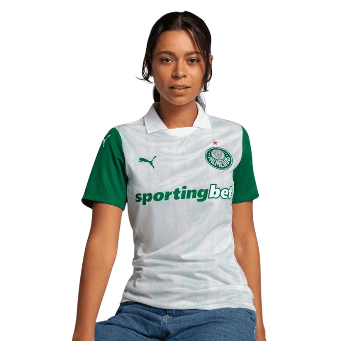 Camisa Palmeiras Feminina Away 2025/26 - Branca