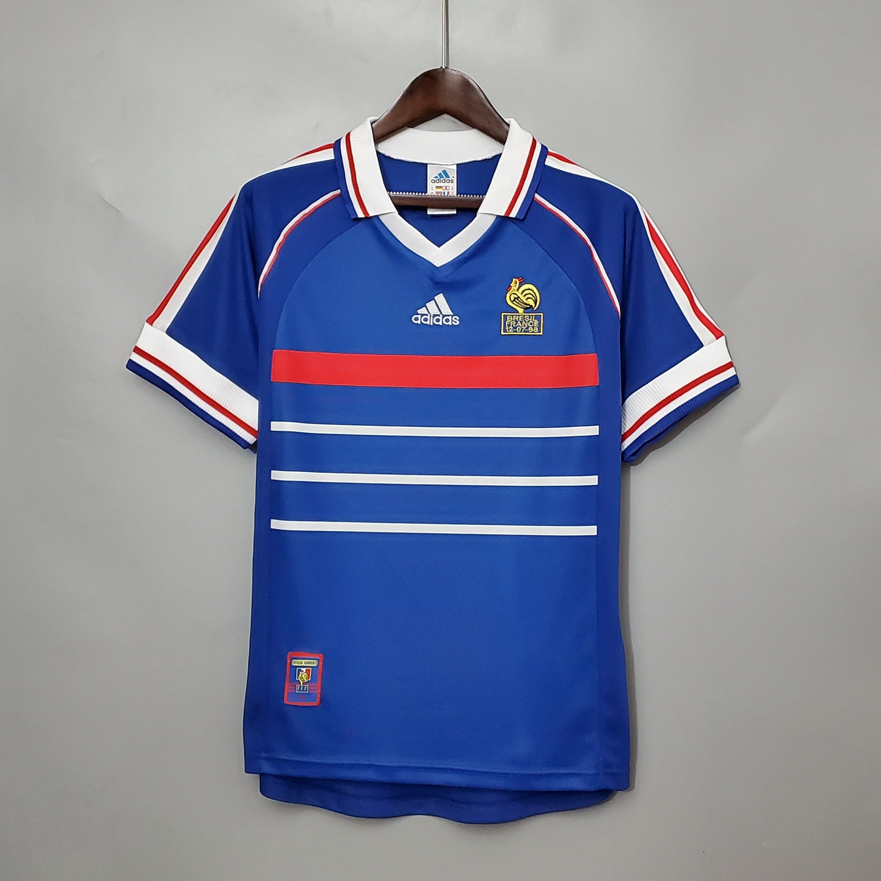 Camisa Retrô Seleção França 1998 Home