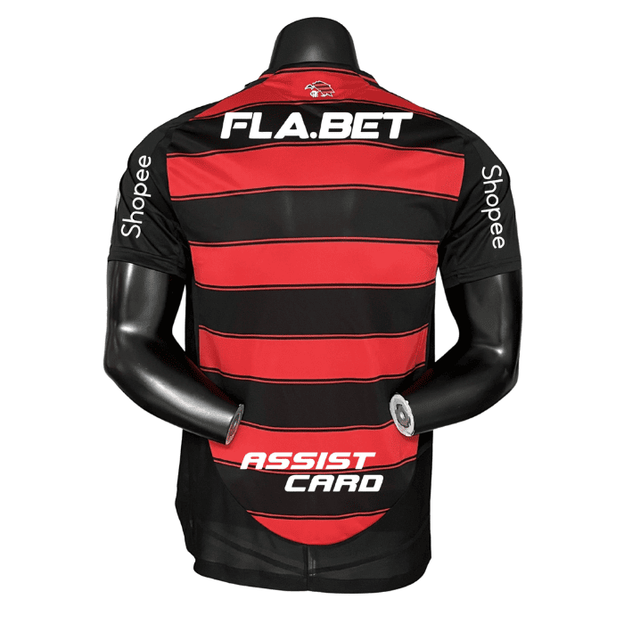 Camisa Flamengo Versão Jogador I 2025/26 Masculina - Vermelho e Preto