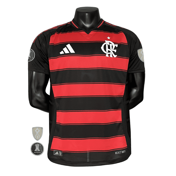 Camisa Flamengo Versão Jogador I 2025/26 Masculina - Vermelho e Preto