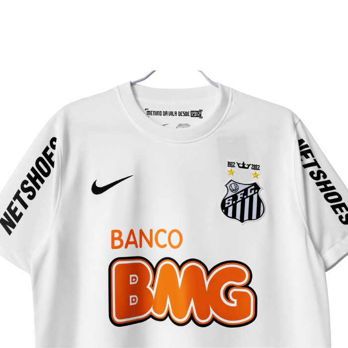 Camisa Santos Retrô 2012/13 Neymar #11 Torcedor Masculina - Branco