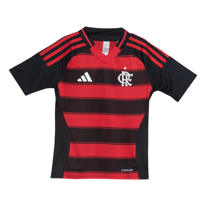 Conjunto Infantil Flamengo I 2025/26 - Vermelho e Preto
