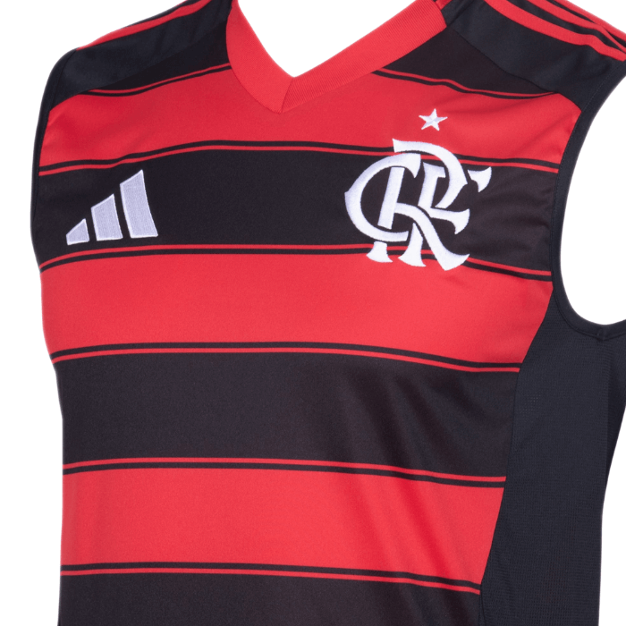 Camisa Flamengo I Regata 2025/26 Masculina Adidas - Vermelho e Preto