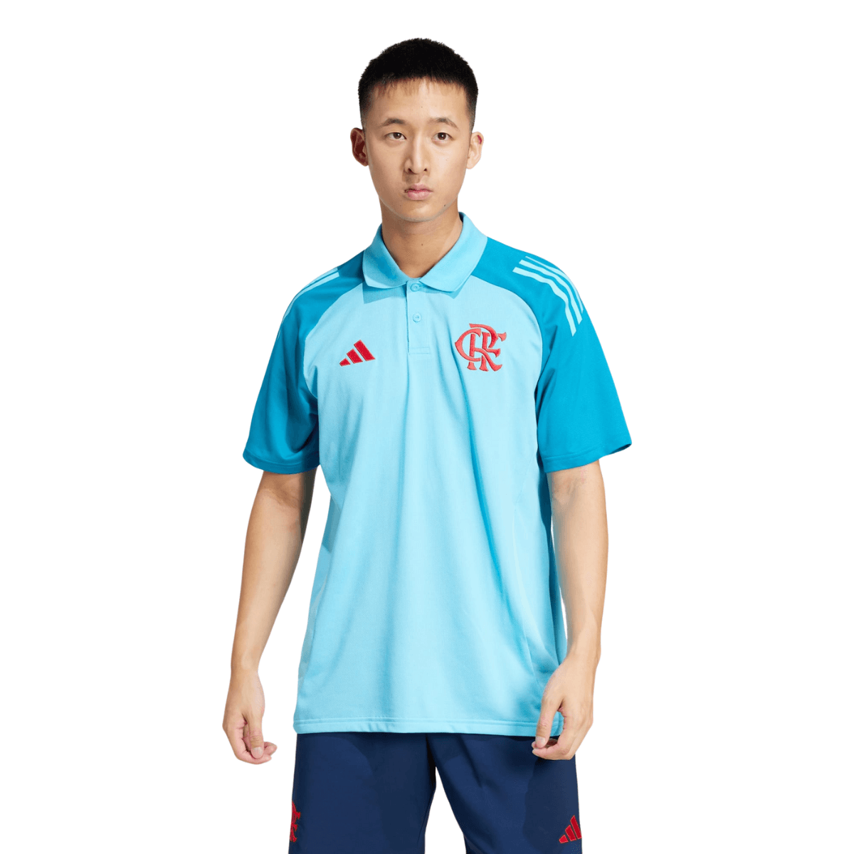 Camisa Flamengo Polo 2025/26 Masculina Adidas  - Azul