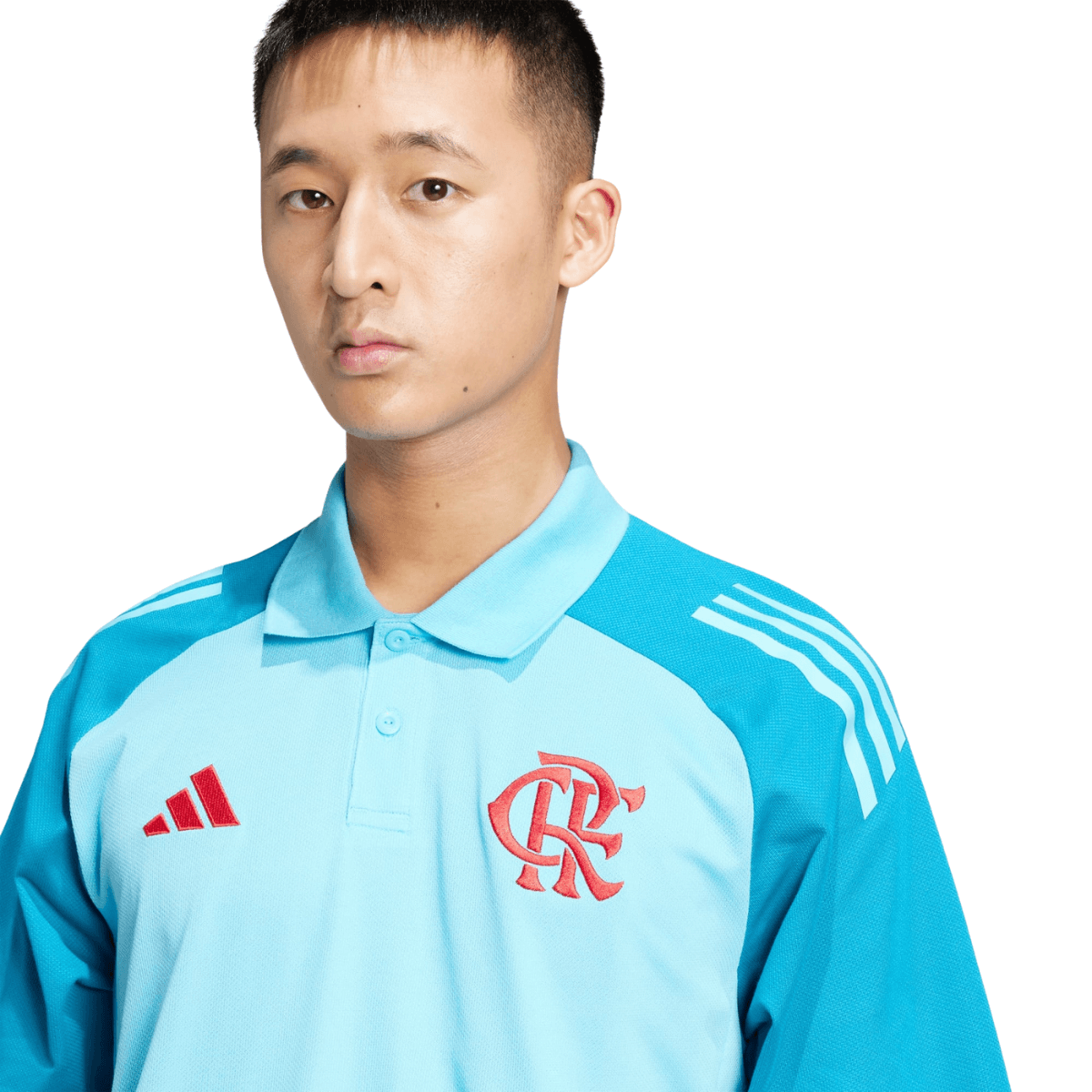 Camisa Flamengo Polo 2025/26 Masculina Adidas  - Azul