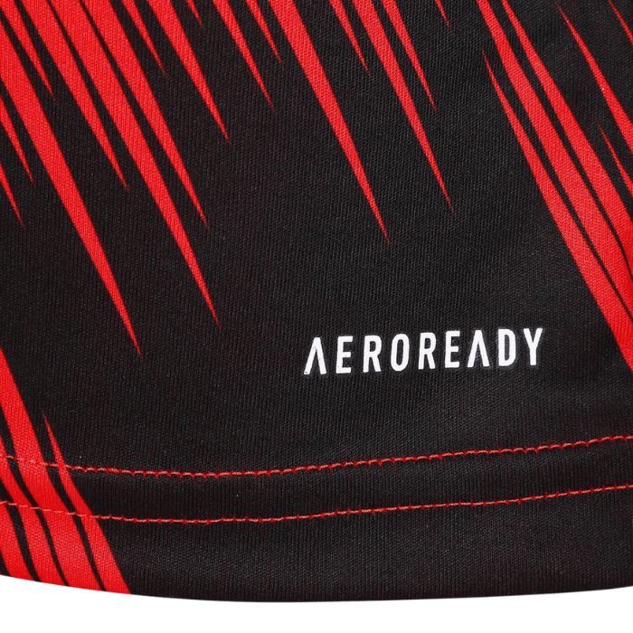 Camisa Flamengo Pré Jogo 2025/26 Masculina Adidas - Vermelho e Preto
