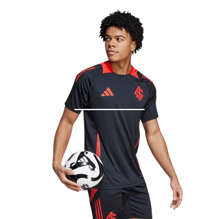Camisa Internacional Treino 2025/26 Masculina Adidas - Preto