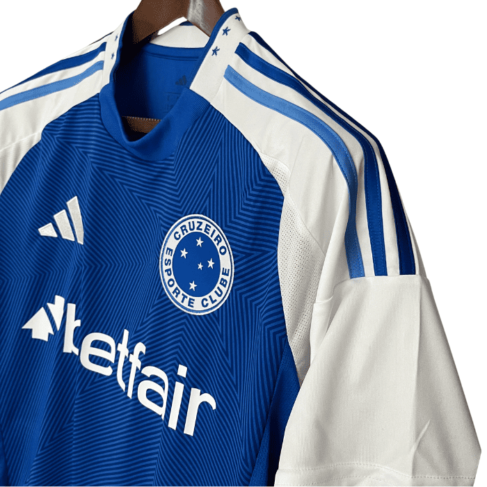 Camisa Cruzeiro I 2025/26 Masculina - Azul