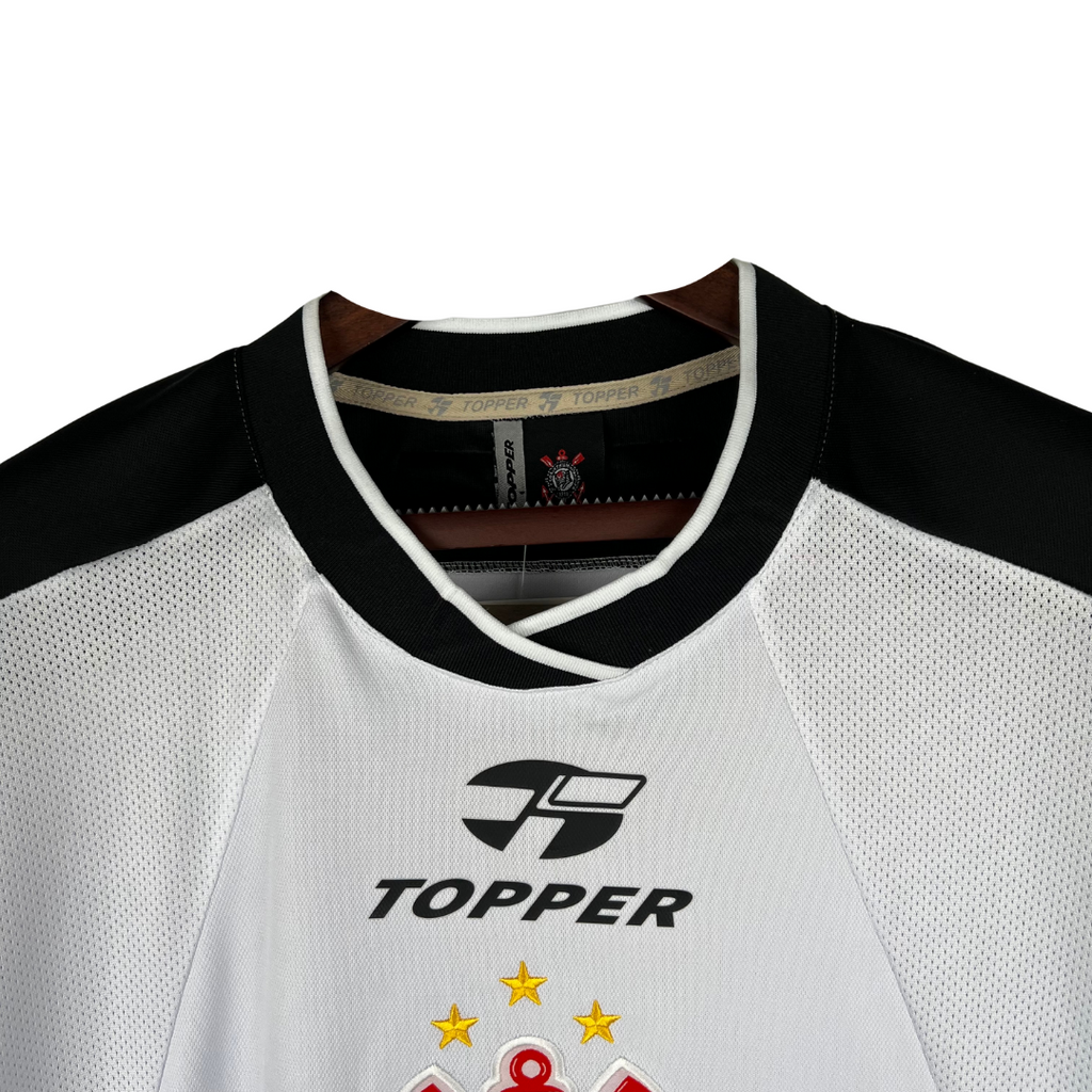 Camisa Corinthians Retrô 2000 - Branca e Preta