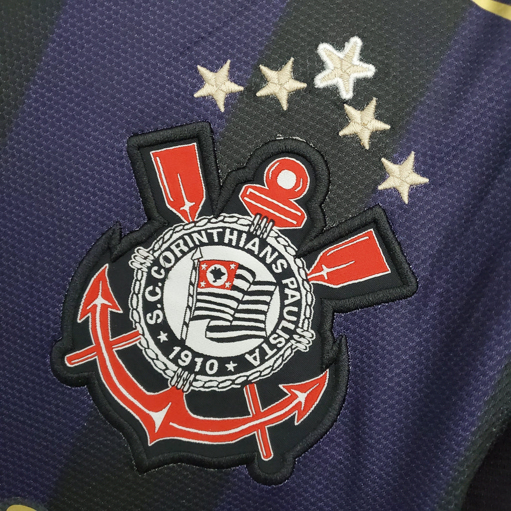 Camisa Corinthians Retrô 2009/10 - Preta e Roxa