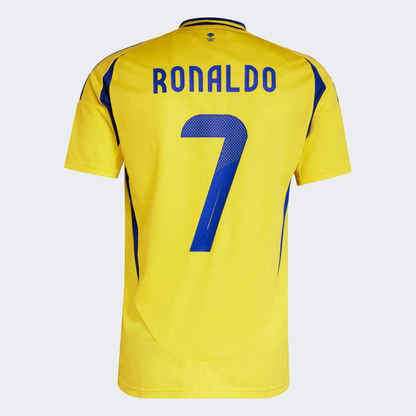 Camisa Al Nassr Home 2024/25 - Torcedor Adidas Masculino - Amarelo e Azul