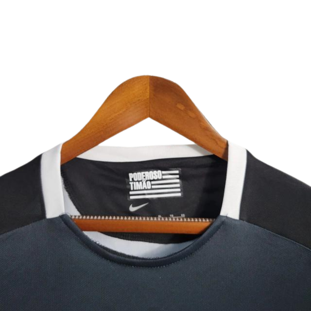 Camisa Corinthians Retrô 2014/15 Masculina - Branca e Preta